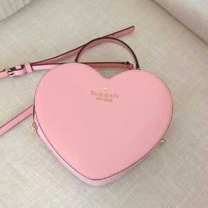 Kate Spade Pink Heart Crossbody Bag Valentine Love Shack